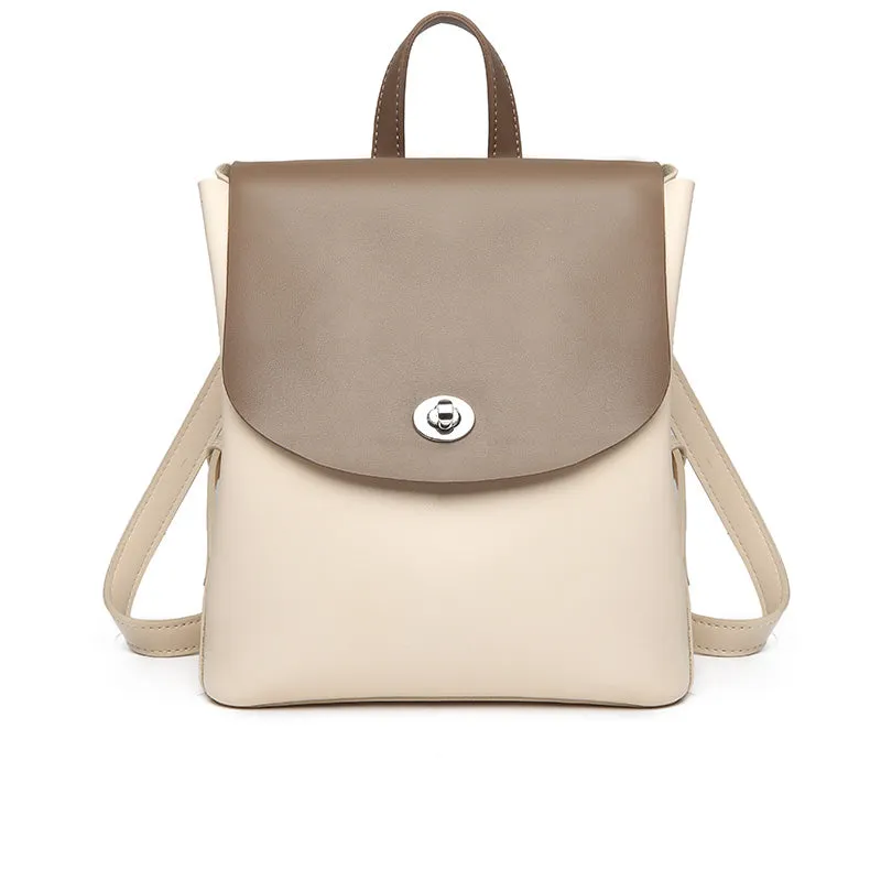Stylish Ladies Small Leather Backpack Purse Trendy Backpacks for Women