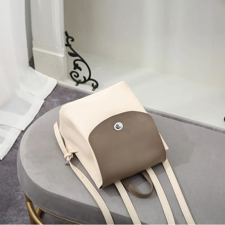Stylish Ladies Small Leather Backpack Purse Trendy Backpacks for Women