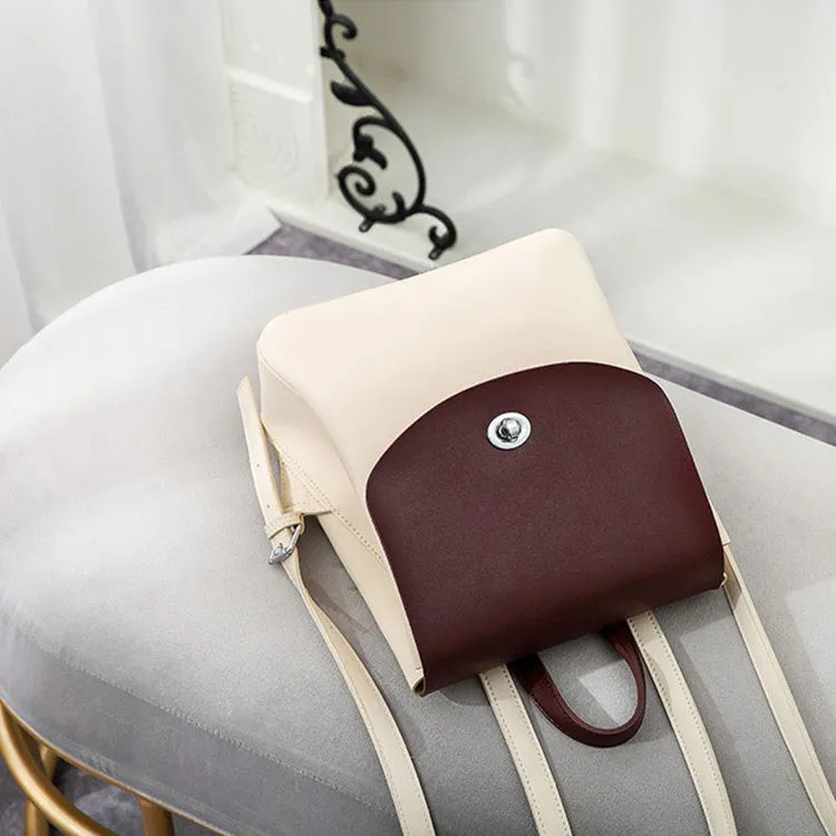 Stylish Ladies Small Leather Backpack Purse Trendy Backpacks for Women
