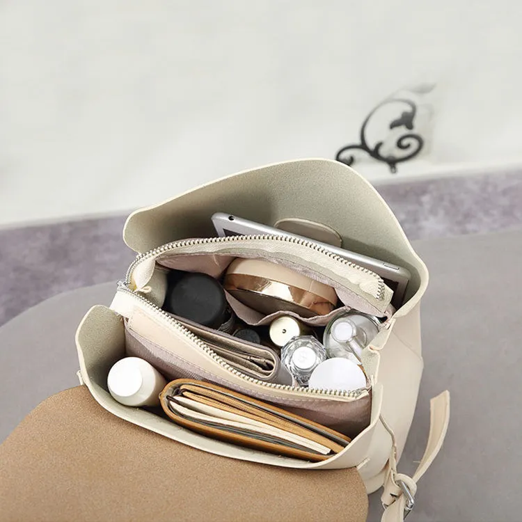 Stylish Ladies Small Leather Backpack Purse Trendy Backpacks for Women