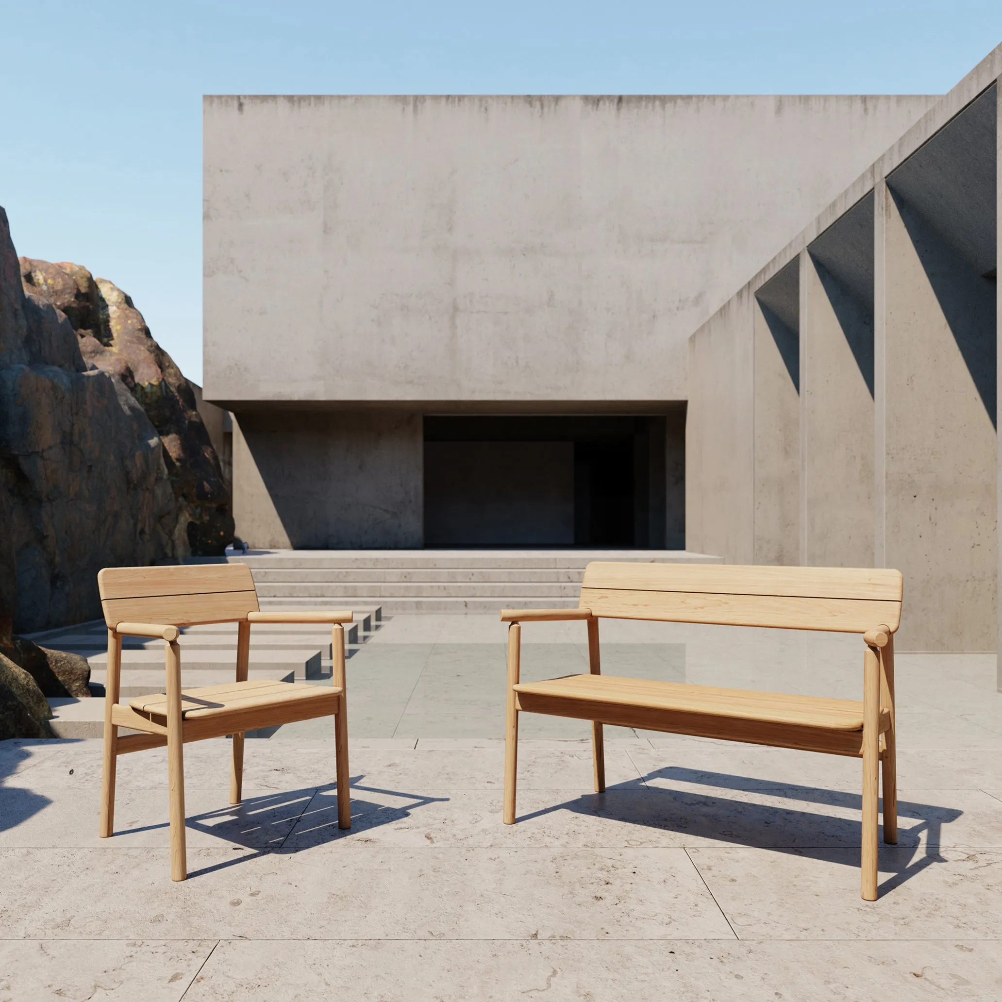 Tanso Outdoor Bench