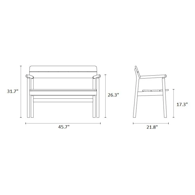 Tanso Outdoor Bench