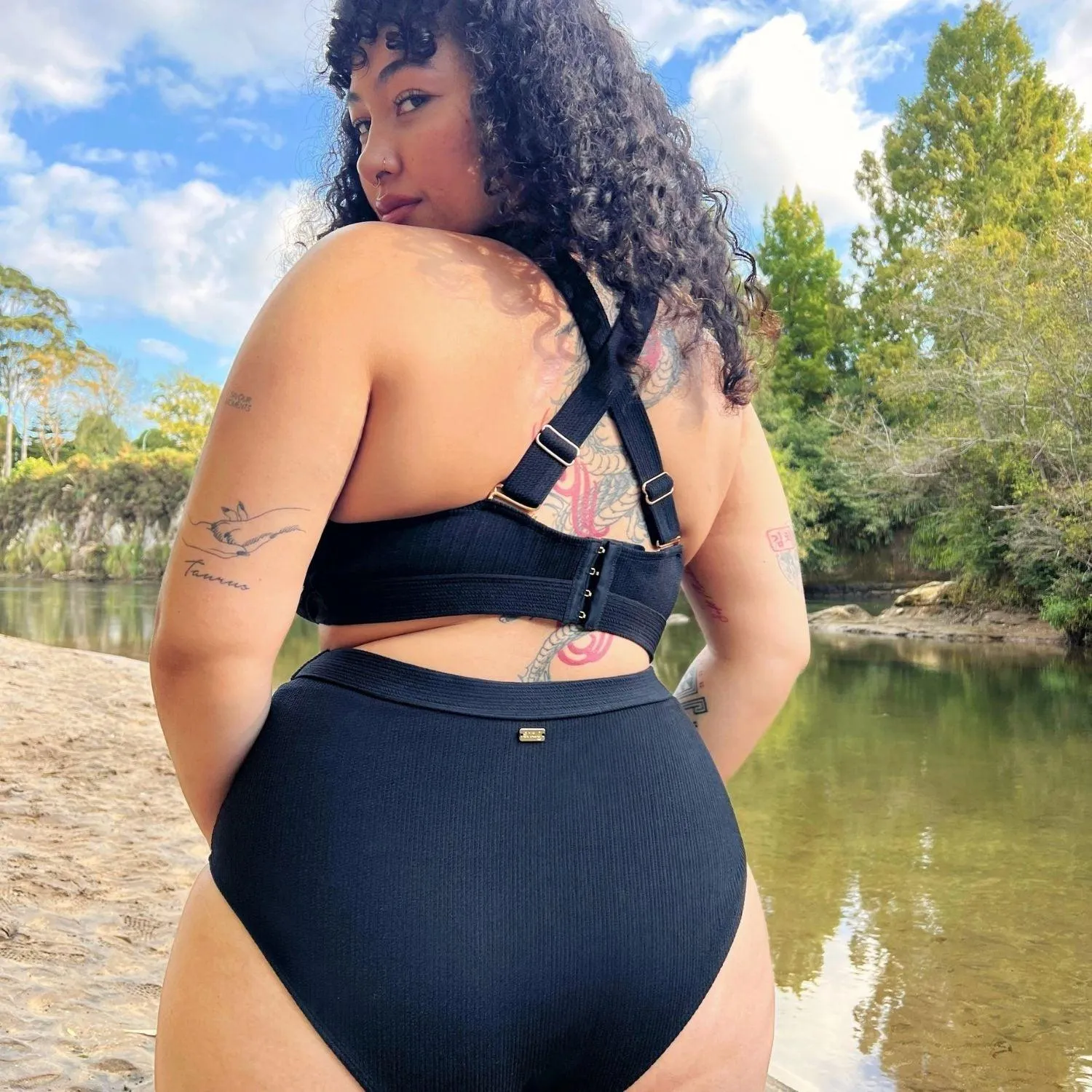 There Can Be Only One Bikini Top - Black
