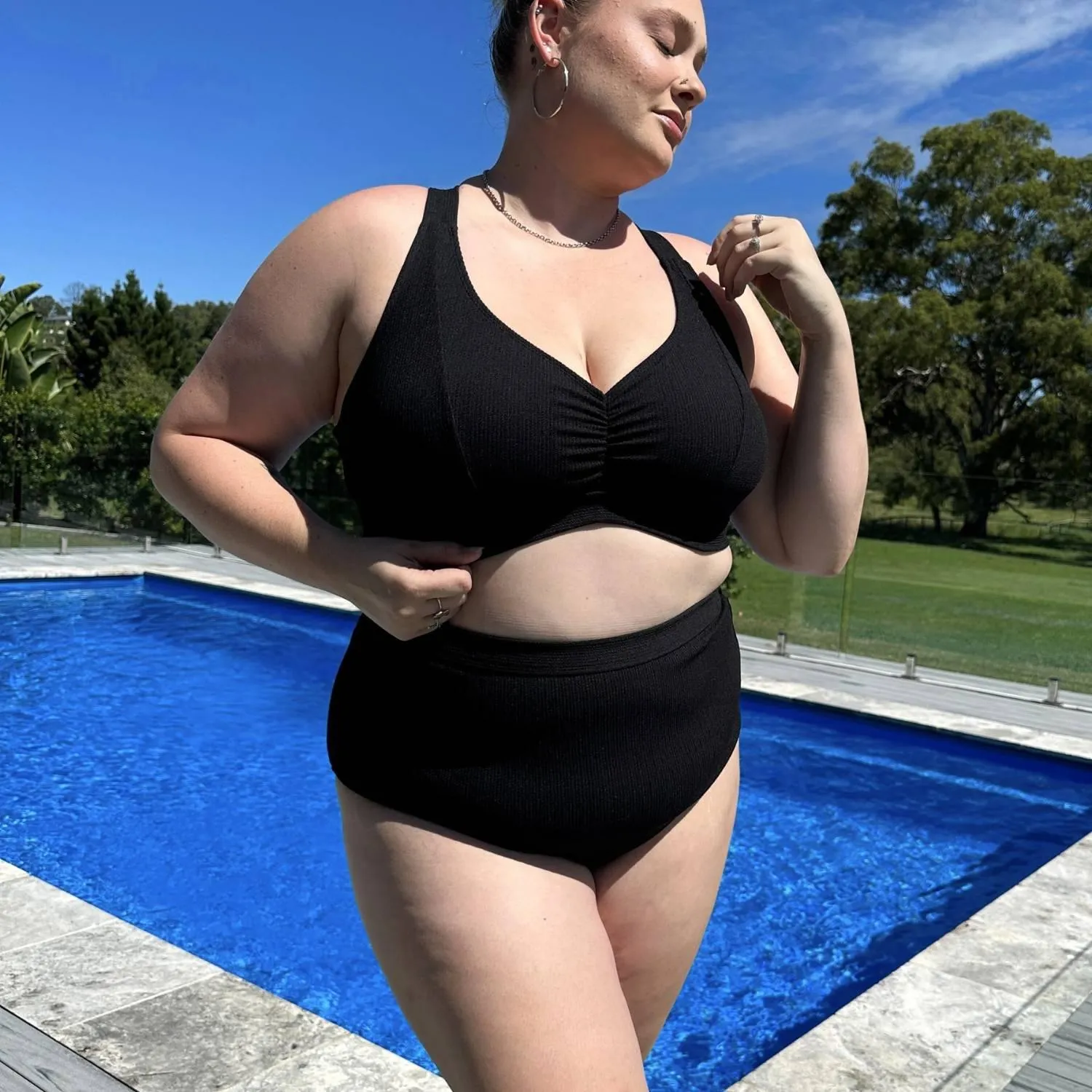 There Can Be Only One Bikini Top - Black