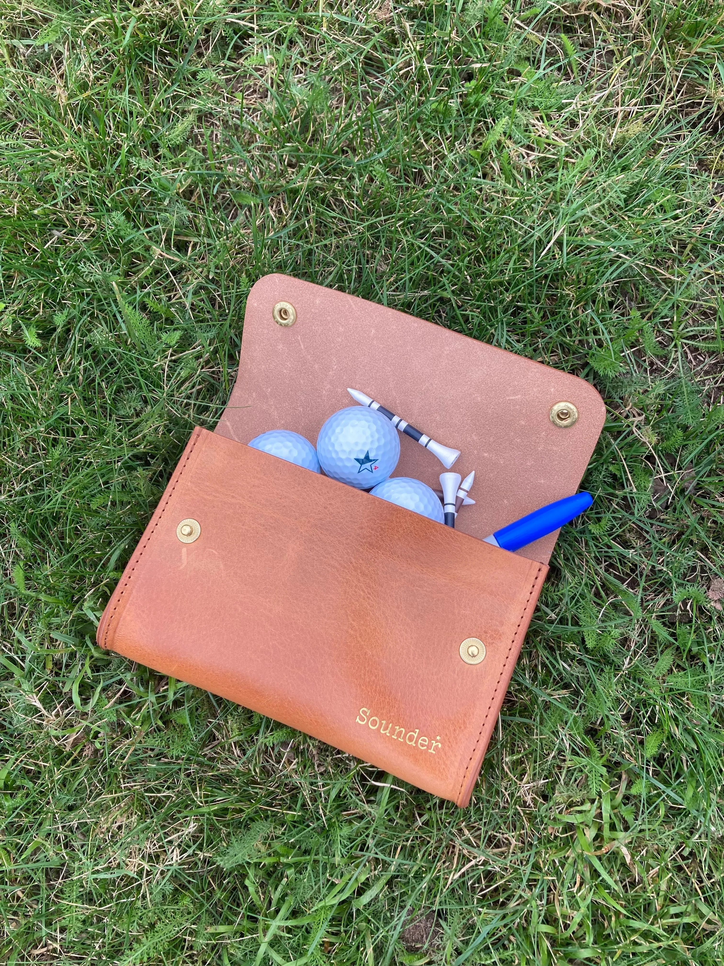 Tidy Leather Pouch - Warm Tan