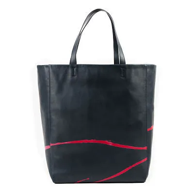 Tote Bag - Rojo sobre Negro