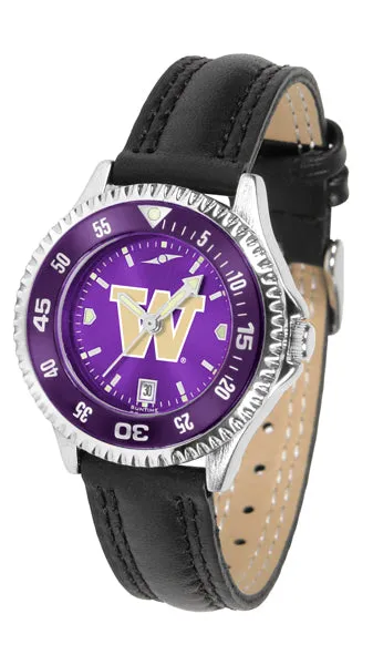 Washington Huskies Competitor Ladies Watch - AnoChrome - Color Bezel