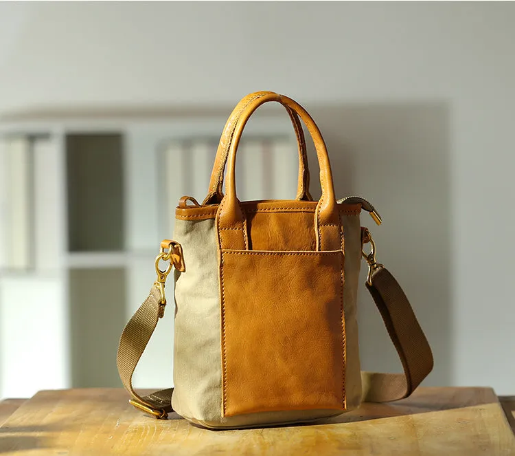 Womens Canvas Crossbody Bags Top Handle Handbag