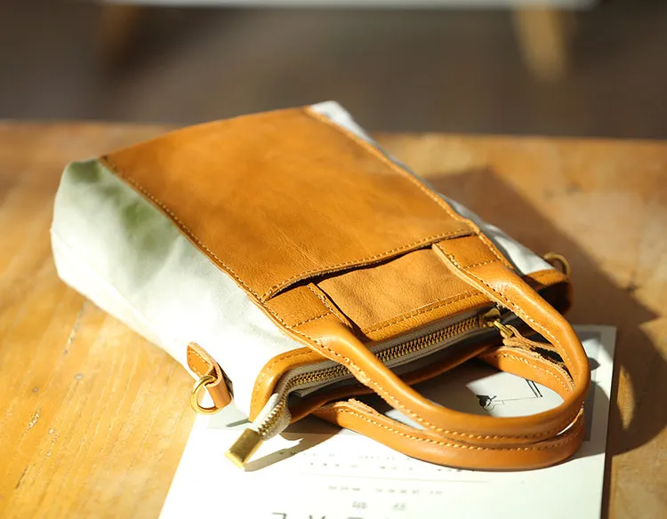 Womens Canvas Crossbody Bags Top Handle Handbag