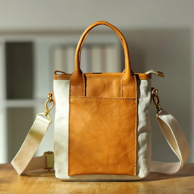 Womens Canvas Crossbody Bags Top Handle Handbag