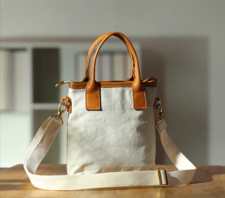 Womens Canvas Crossbody Bags Top Handle Handbag