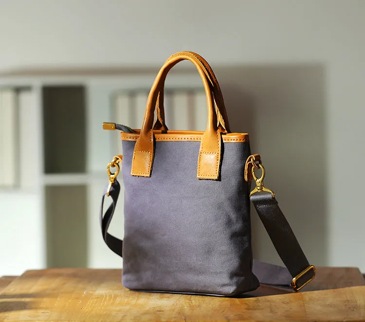 Womens Canvas Crossbody Bags Top Handle Handbag