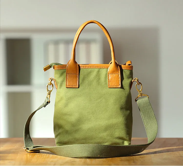 Womens Canvas Crossbody Bags Top Handle Handbag