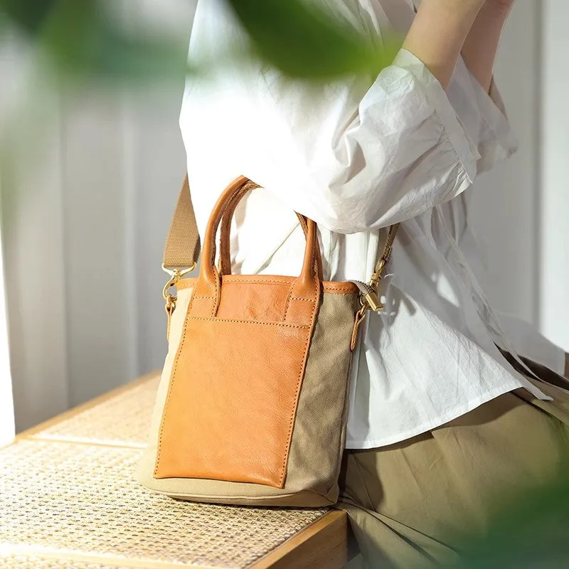 Womens Canvas Crossbody Bags Top Handle Handbag